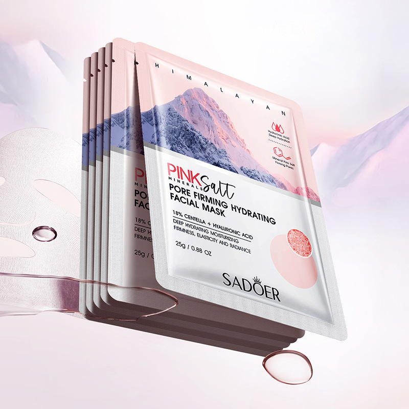 Himalayan pink salt pore tightening hydrating moisturizing mask moisturizing moisturizing mask