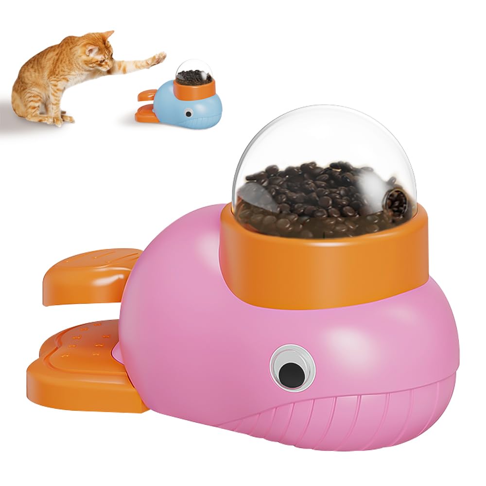 Dog Interactive Treat Dispenser Multifunctional Feeder for Pet Enrichment, Durable Slow Toy