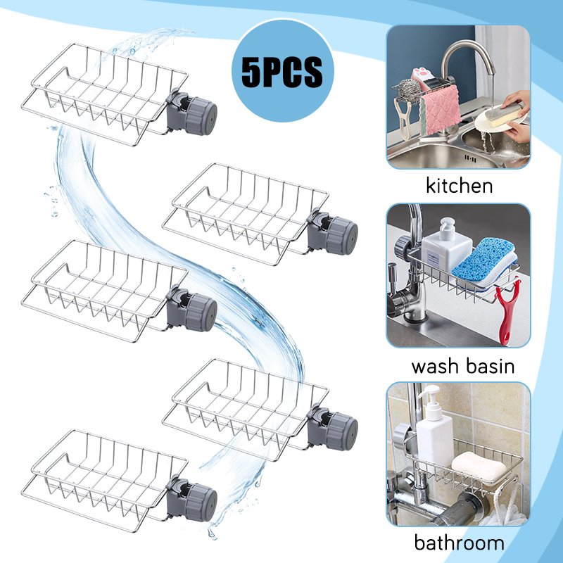 (Last Day Flash Sale-50% OFF) Kitchen Stainless Steel Faucet Rack--BUY 3 GET 2 FREE & FREE SHIPPING