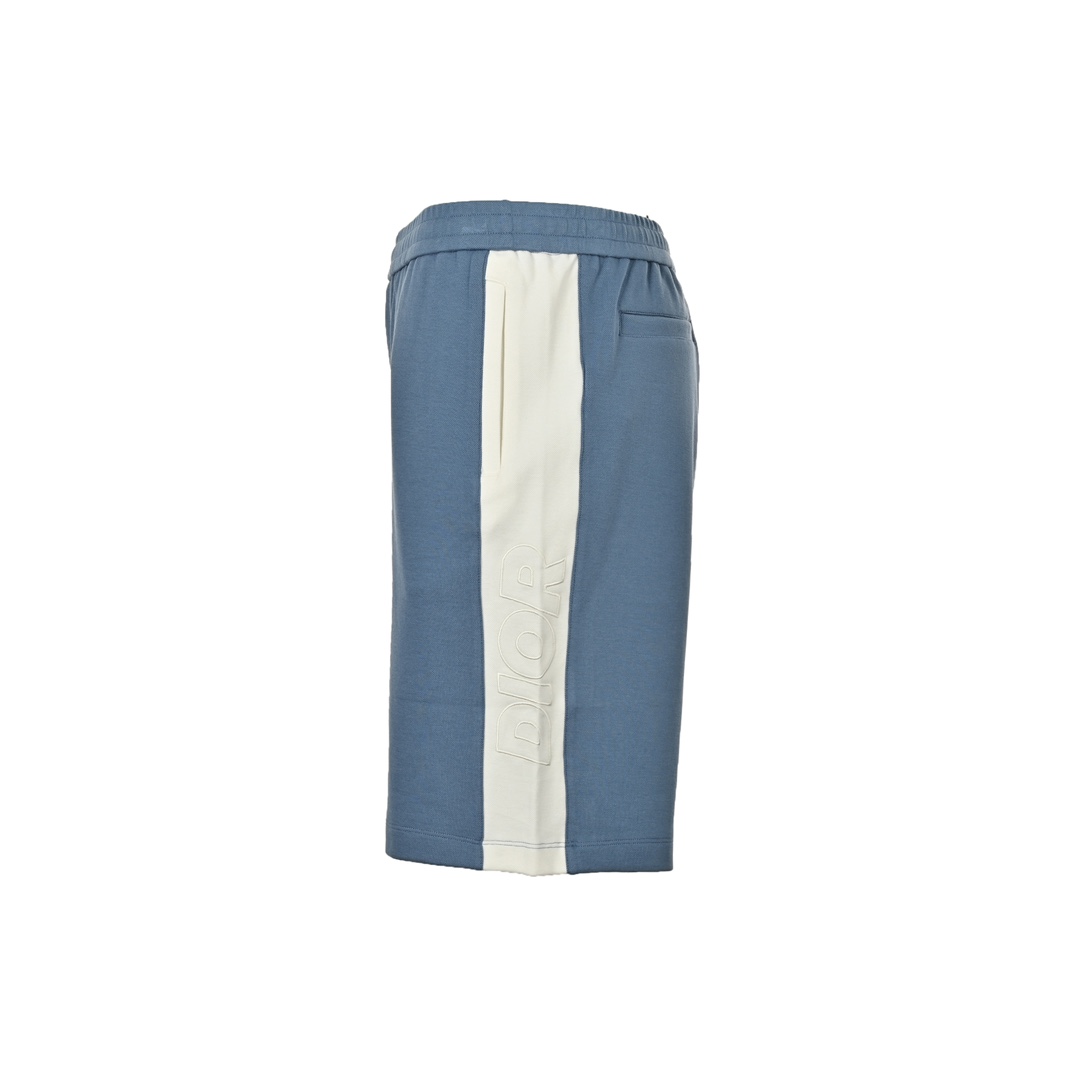 Dior 24ss side embroidered lettering contrast shorts