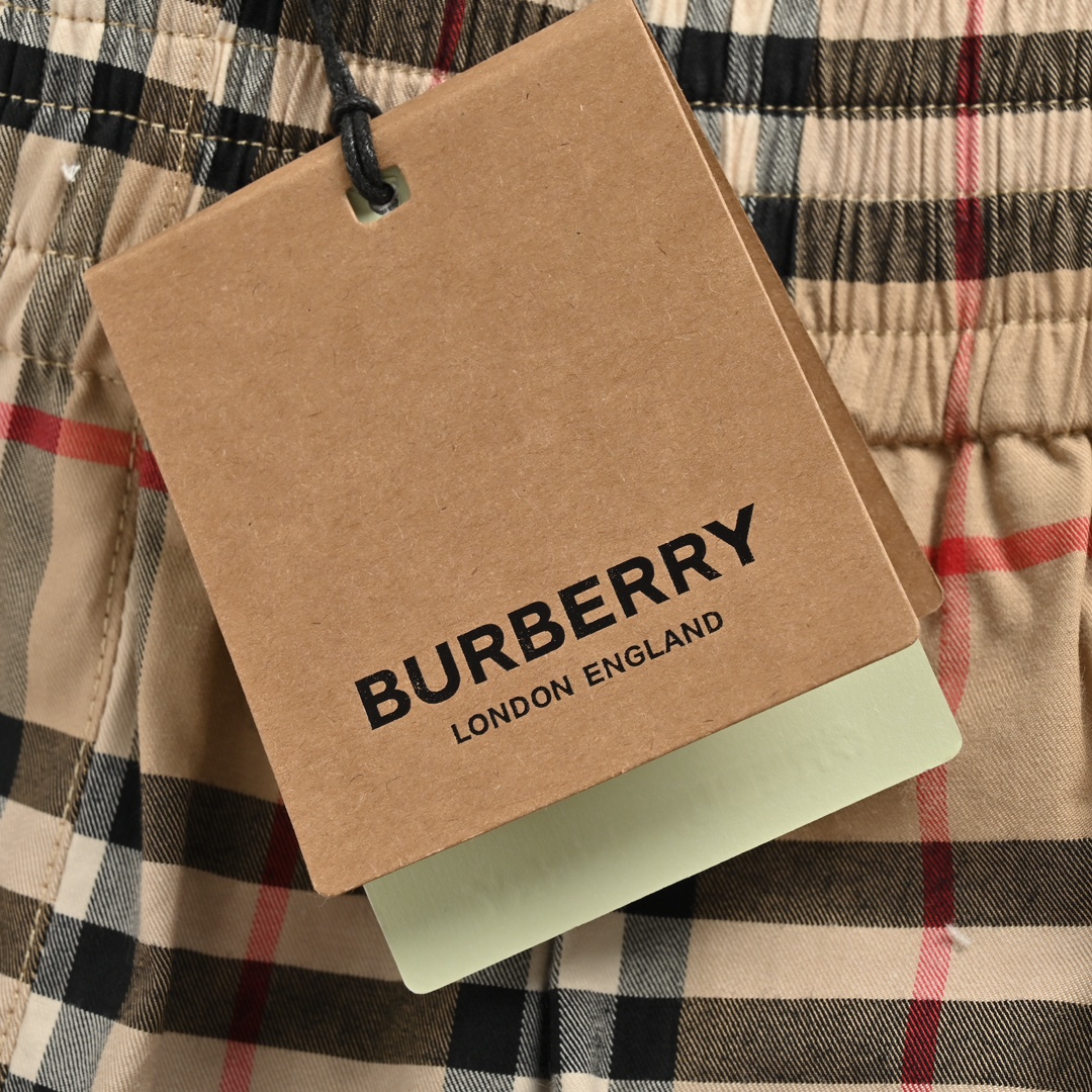 Burberry Classic Black Ribbon Check Shorts