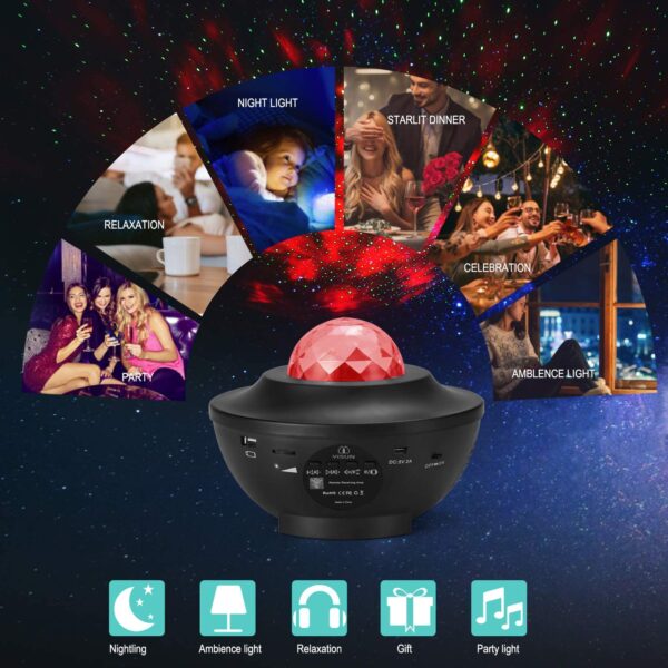 ⏰Last Day Promotion-[SAVE 50% OFF]🔥--Galaxy Projector with Bluetooth Music Speaker--BUY 2 GET 10% OFF & FREE SHIPPING