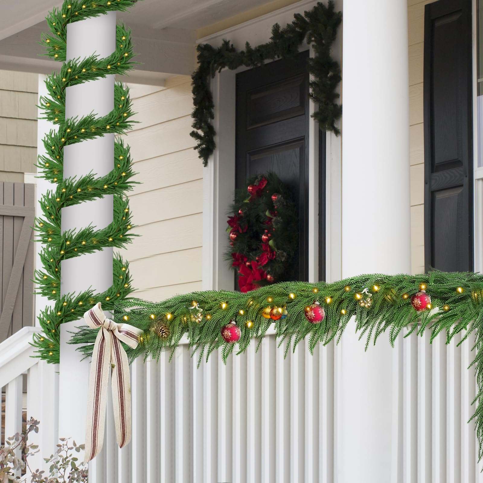 🎅Christmas Pre Sale🎄Pre-Lit 6 Ft Artificial Norfolk Pine Garlands