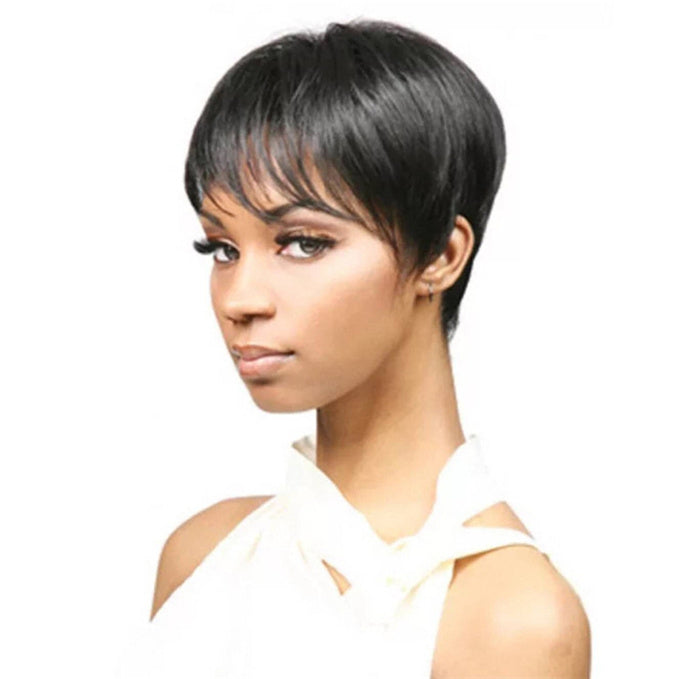 Luna Short Straight Wig for African American Women