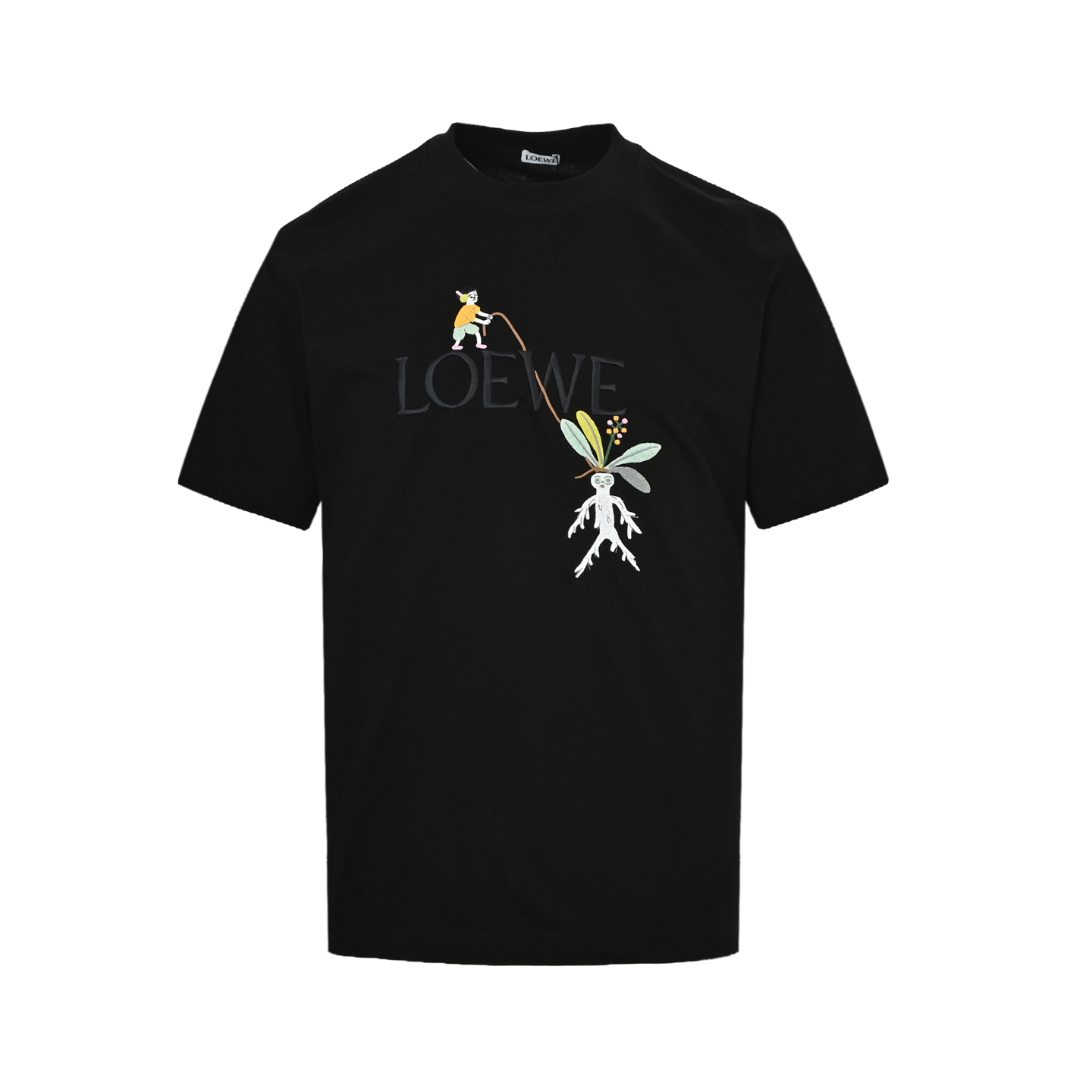 Loewe & Suna Fujita Joint Edition Ginseng Embroidered Short Sleeve