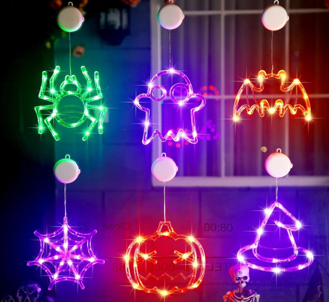 🌟On Sale🎃Halloween Decorations Window Lights with Suction Cups
