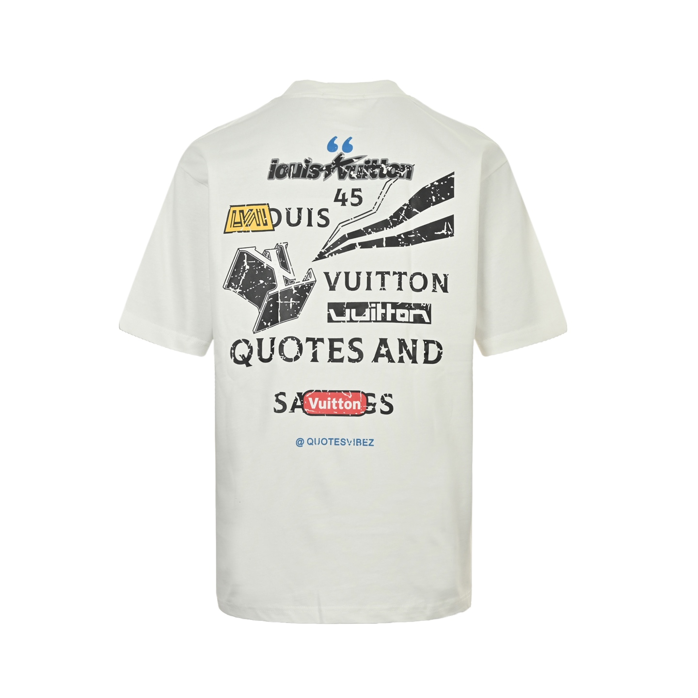 Louis Vuitton 25ss ripped print short sleeve