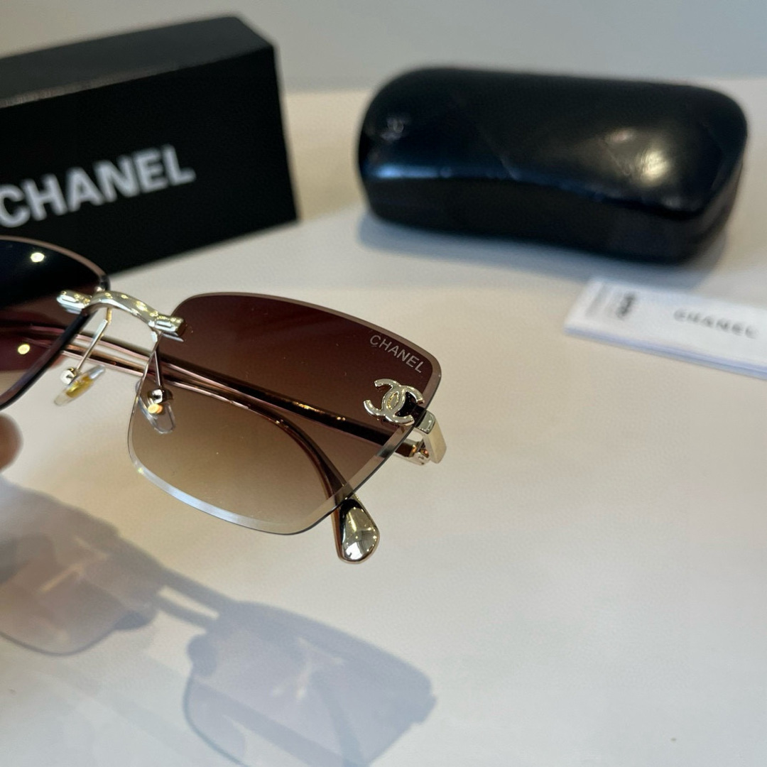 Chanel rimless sunglasses