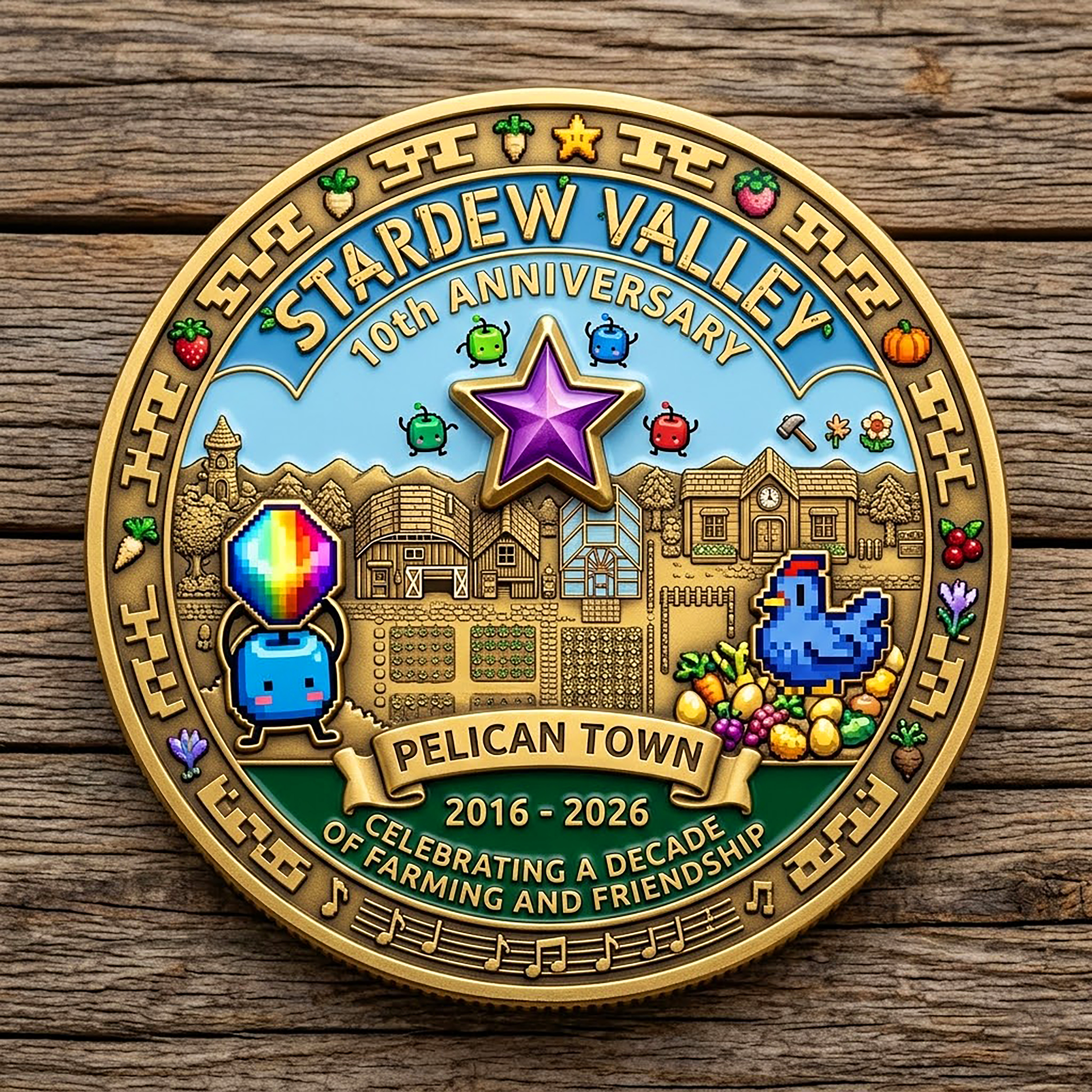 🌾 Stardew Valley 10th Anniversary Commemorative Coin