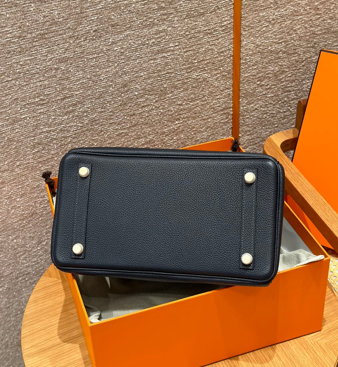 Hermes Birkin 76Bleu indigo handbag (handmade to order)