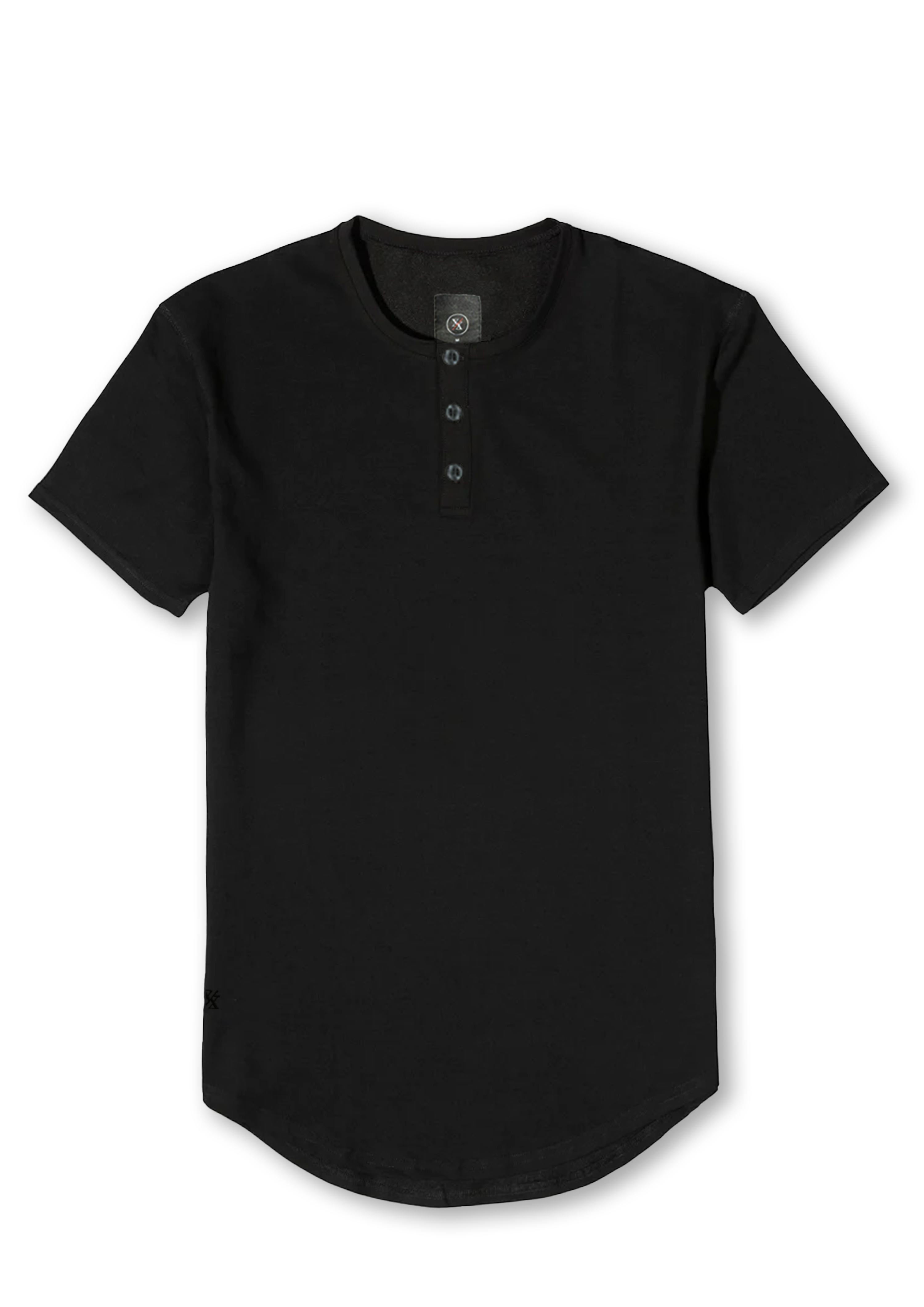Henley Curved Hem
