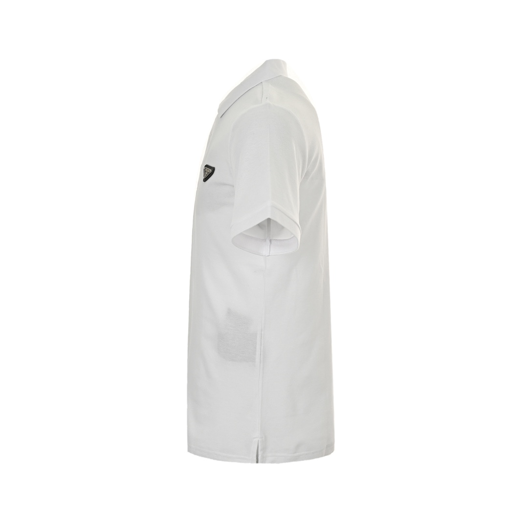Prada 24ss hem logo triangle logo Polo short sleeve