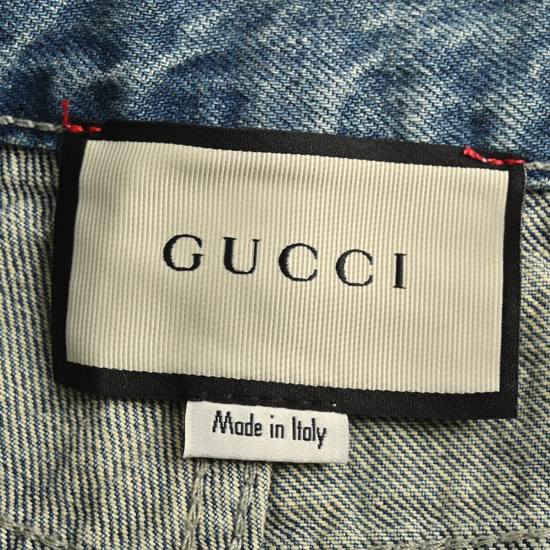 Gucci Side Pocket Faux Hem Jeans