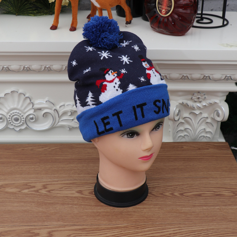 (🔥Early Christmas Sale- SAVE 48% OFF) Christmas Theme LED Beanies--BUY 4 FREE SHIPPING