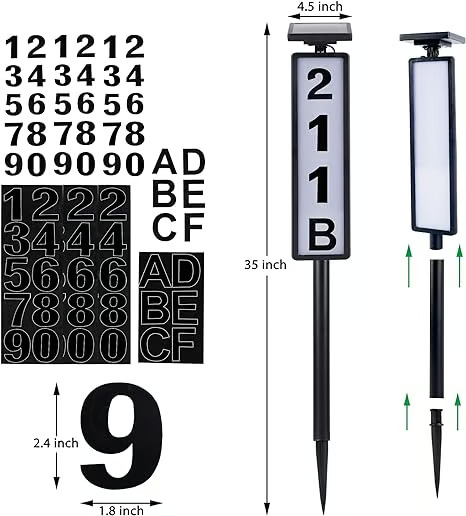 🔥On Sale🔥Solar Lighted House Address Numbers Sign💥Buy 2 Sets Get 10% OFF & Free Shipping