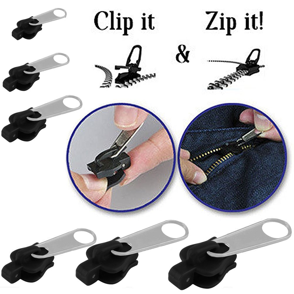 Instant Metal Zipper - 6 PCS/SET(2 Small & 2 Medium & 2 Large)