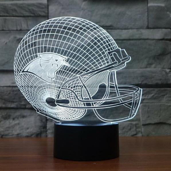 CAROLINA PANTHERS 3D LED LIGHT LAMP
