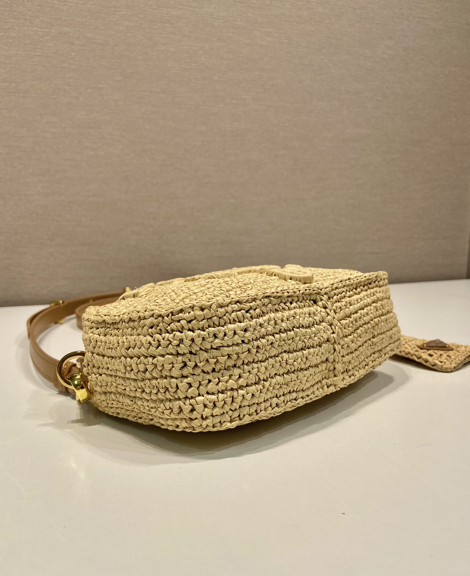 Prada New Straw Shoulder Bag 1BH196