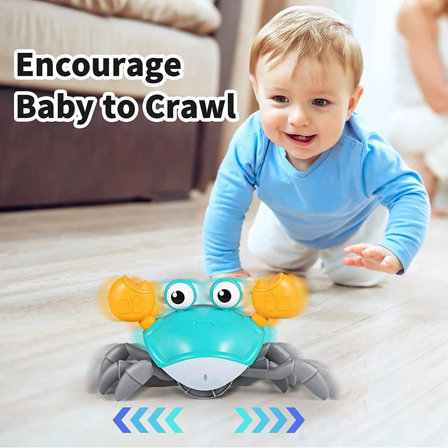 🔥Last Day Promotion-[SAVE 60% OFF]--Crawling Crab Sensory Toy-Helps with Tummy Time--BUY 2 GET 10% OFF & FREE SHIPPING NOW