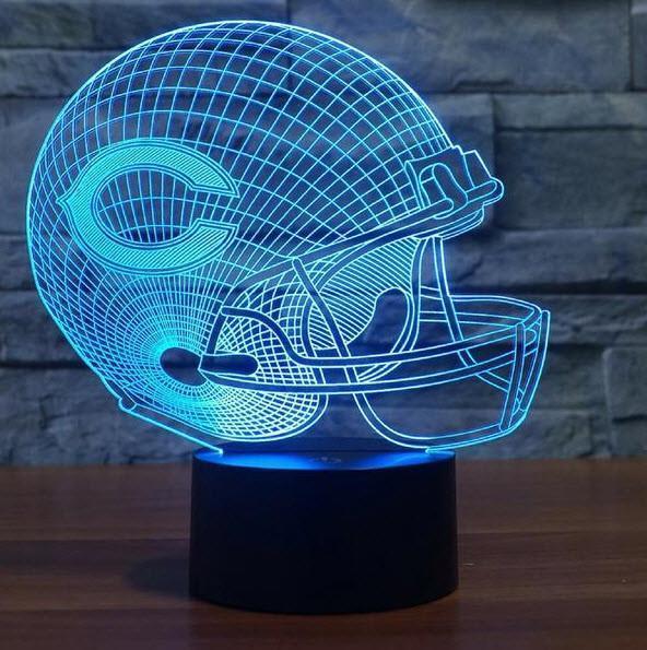 CHICAGO BEARS 3D LED LIGHT LAMP