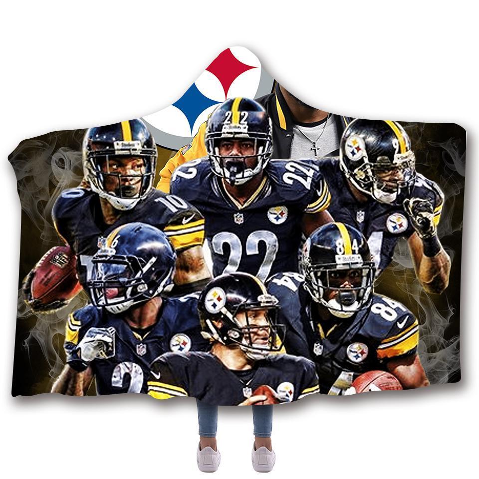 PITTSBURGH STEELERS CLASSIC 3D HOODED BLANKET