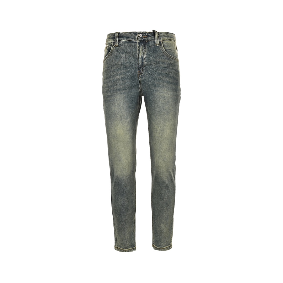 Burberry 24Fw jeans with wheat ears and horse embroidery on the back pockets