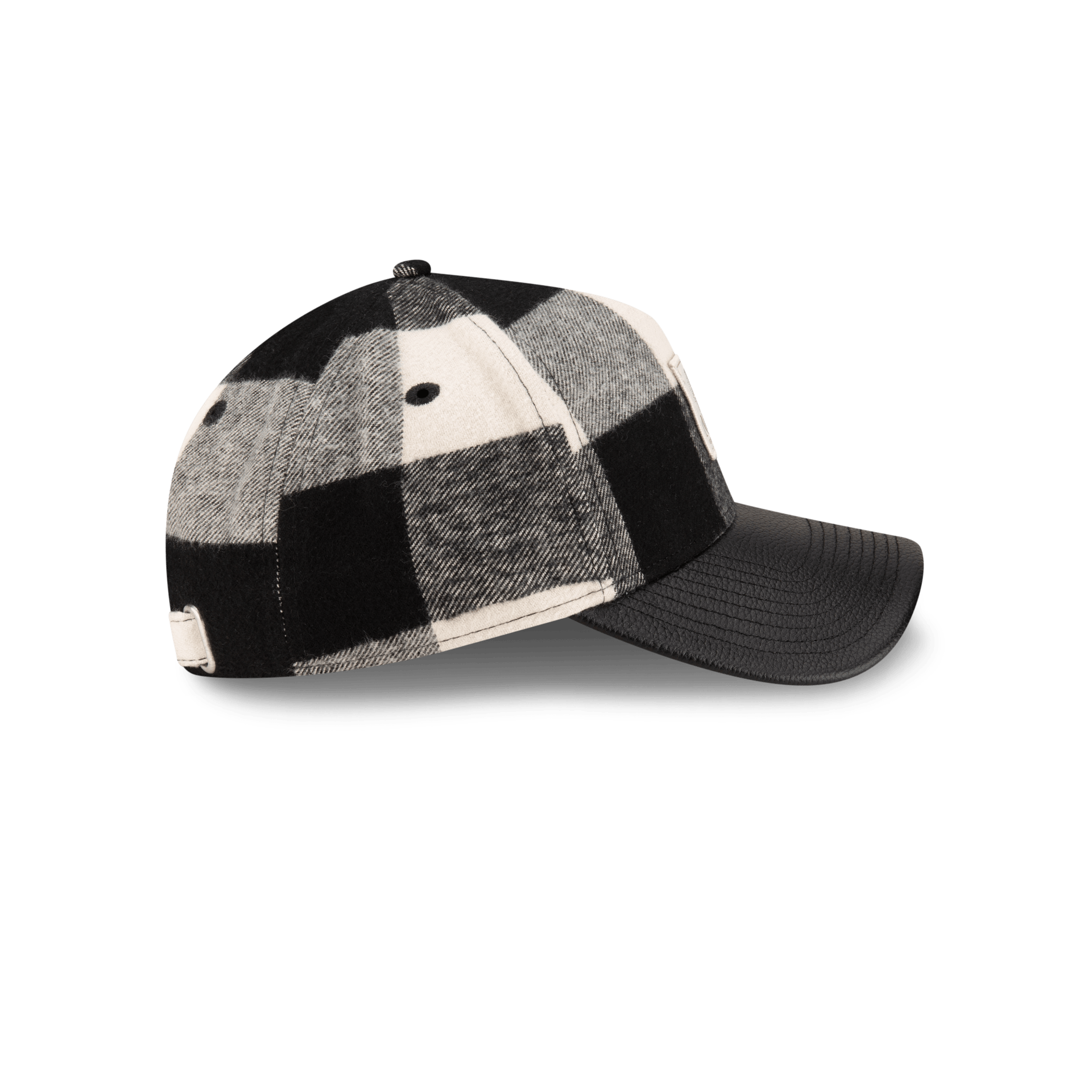 Lumber Plaid College White 9FORTY A-Frame Adjustable Hat
