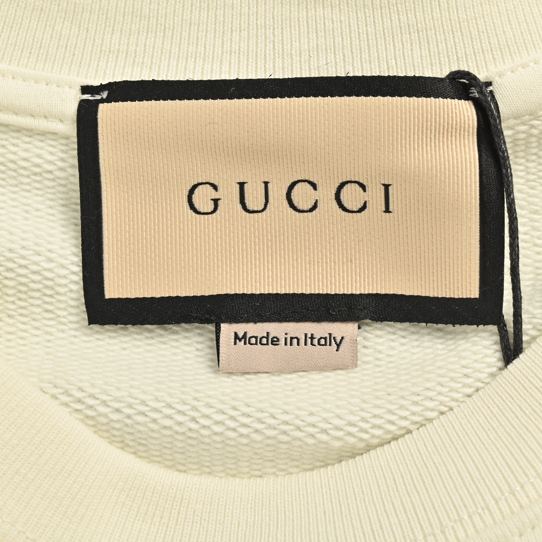 Gucci 24Fw Double G red, yellow and green foam print crew neck sweatshirt