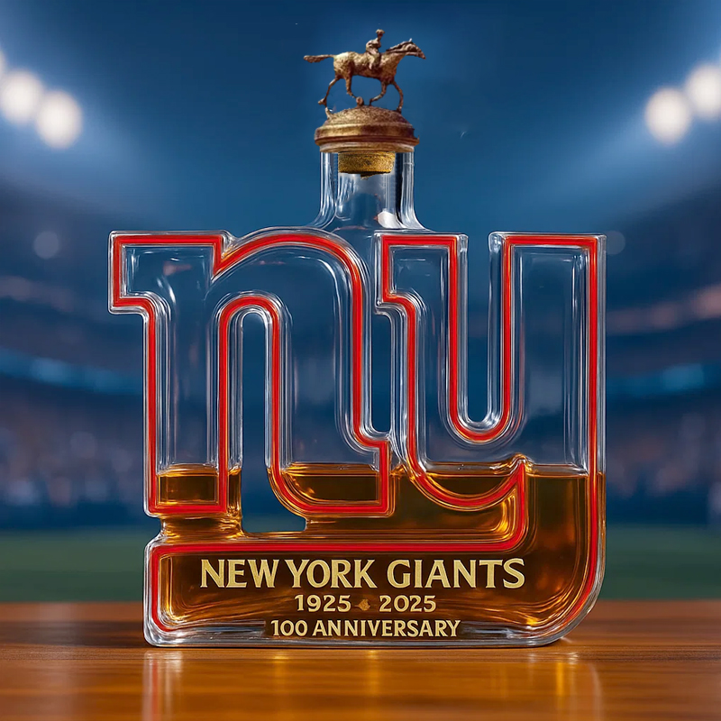 New York Giants 100th Anniversary Whiskey Bottle