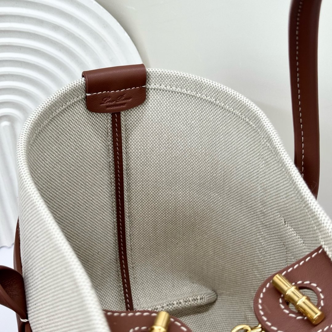 Loro Piana Ghiera Shoer Small Shopping Bag FAO7473