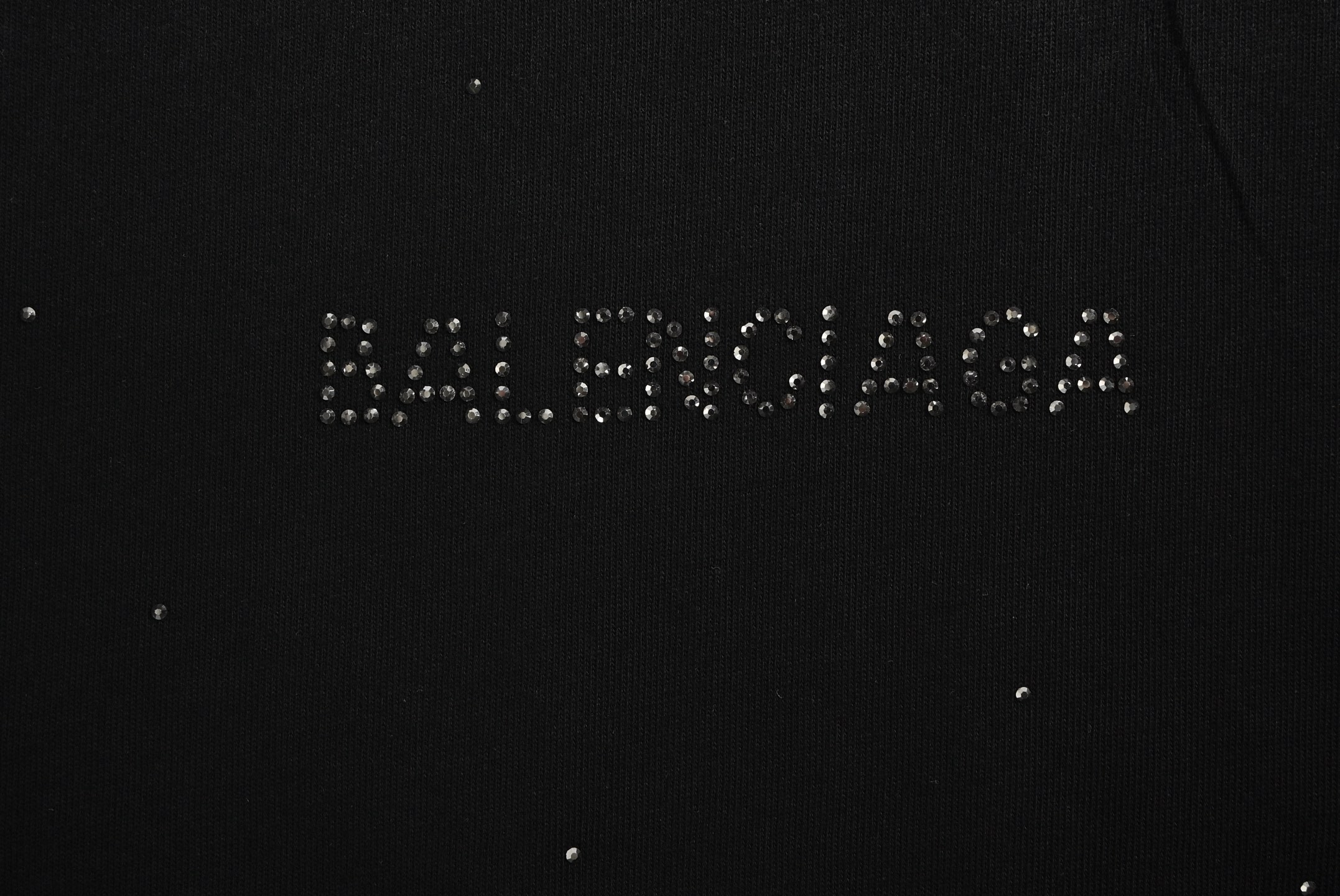 Balenciaga 25ss starry washed sandblasted rhinestone short sleeves