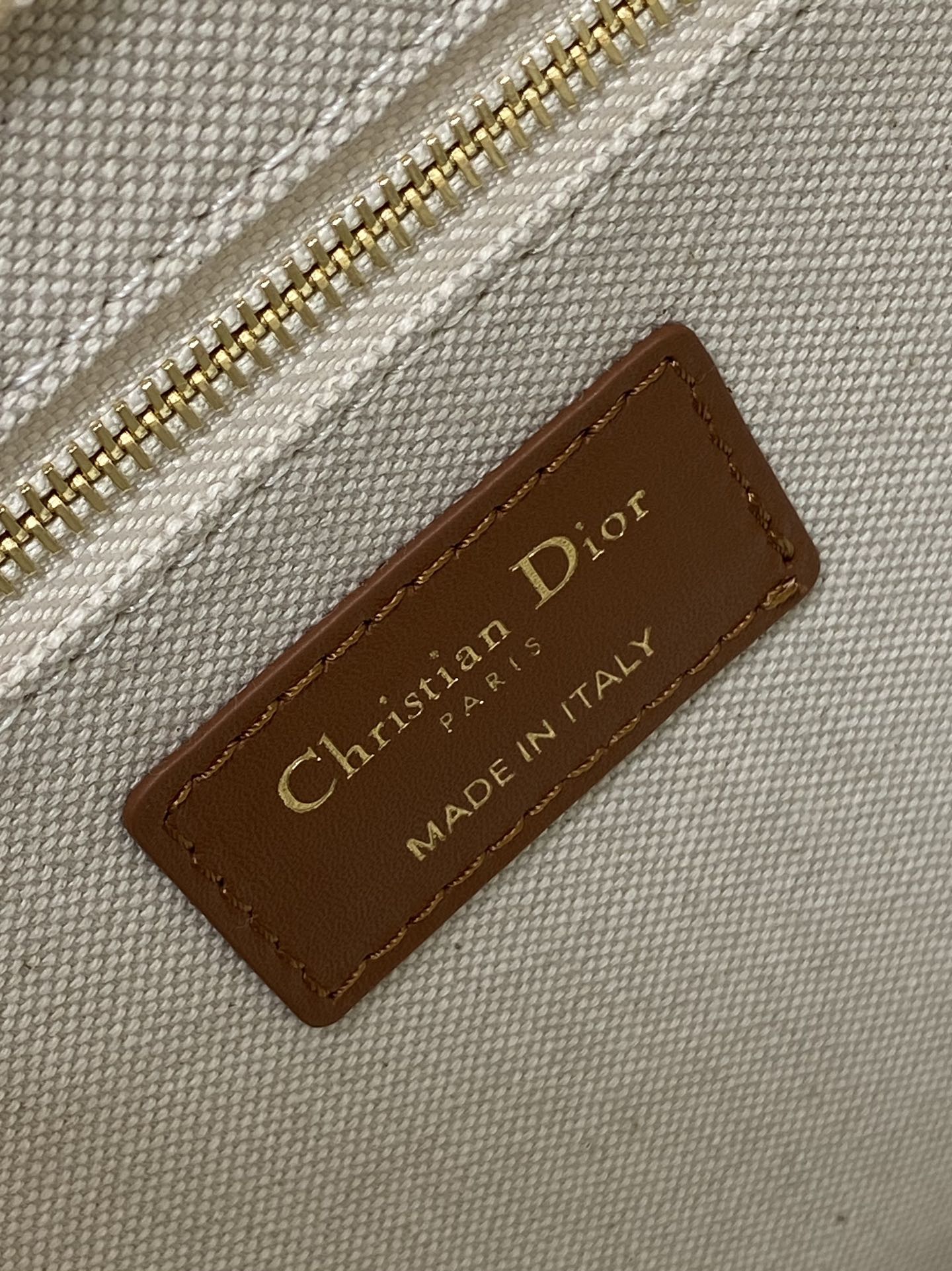 Dior Embroidered Tote Small