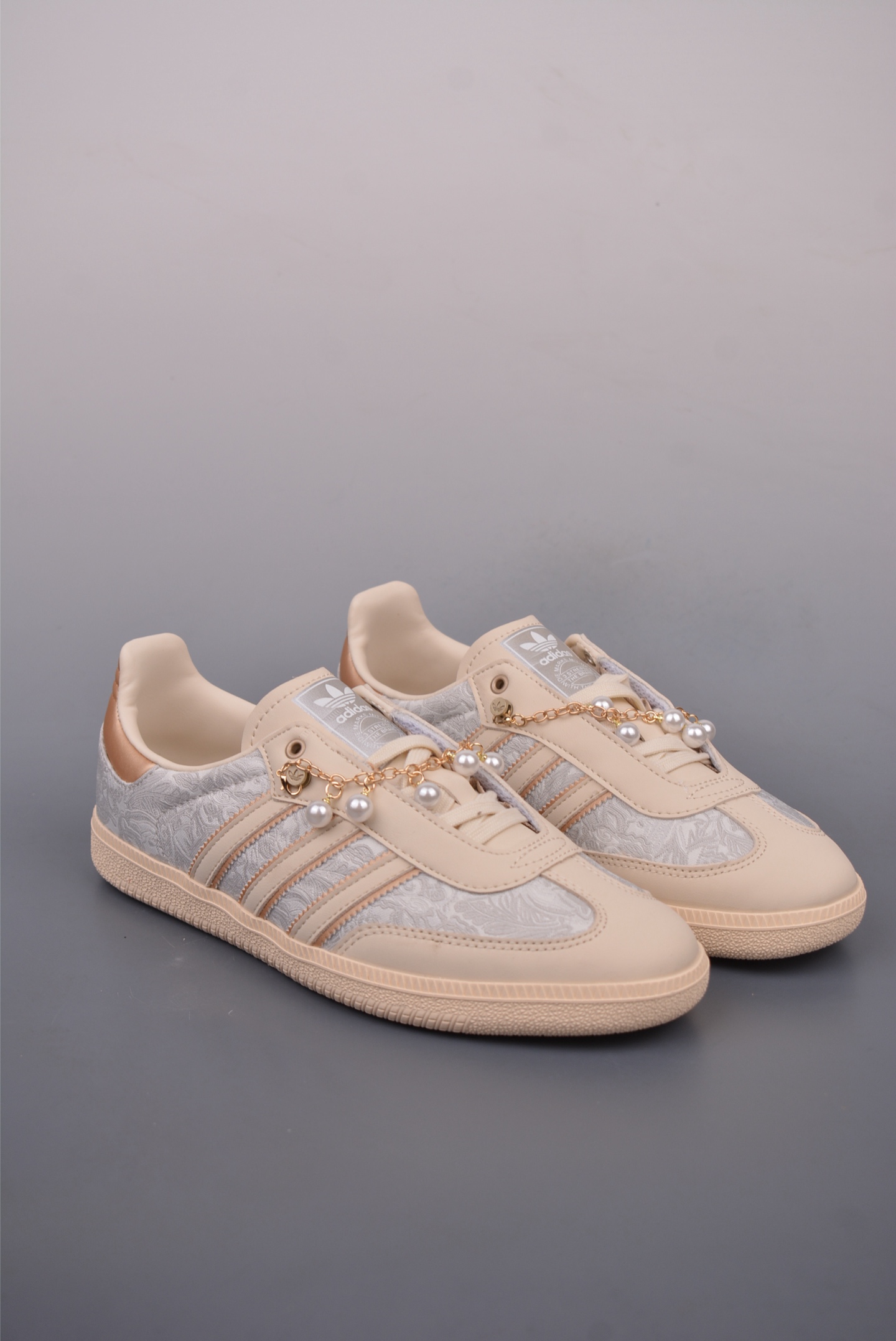 Adidas Originals Samba OG sneakers Khaki Pearl Necklace Silk JQ2616