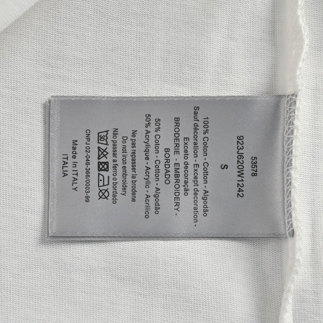 Dior & ERL joint embroidered logo short sleeves