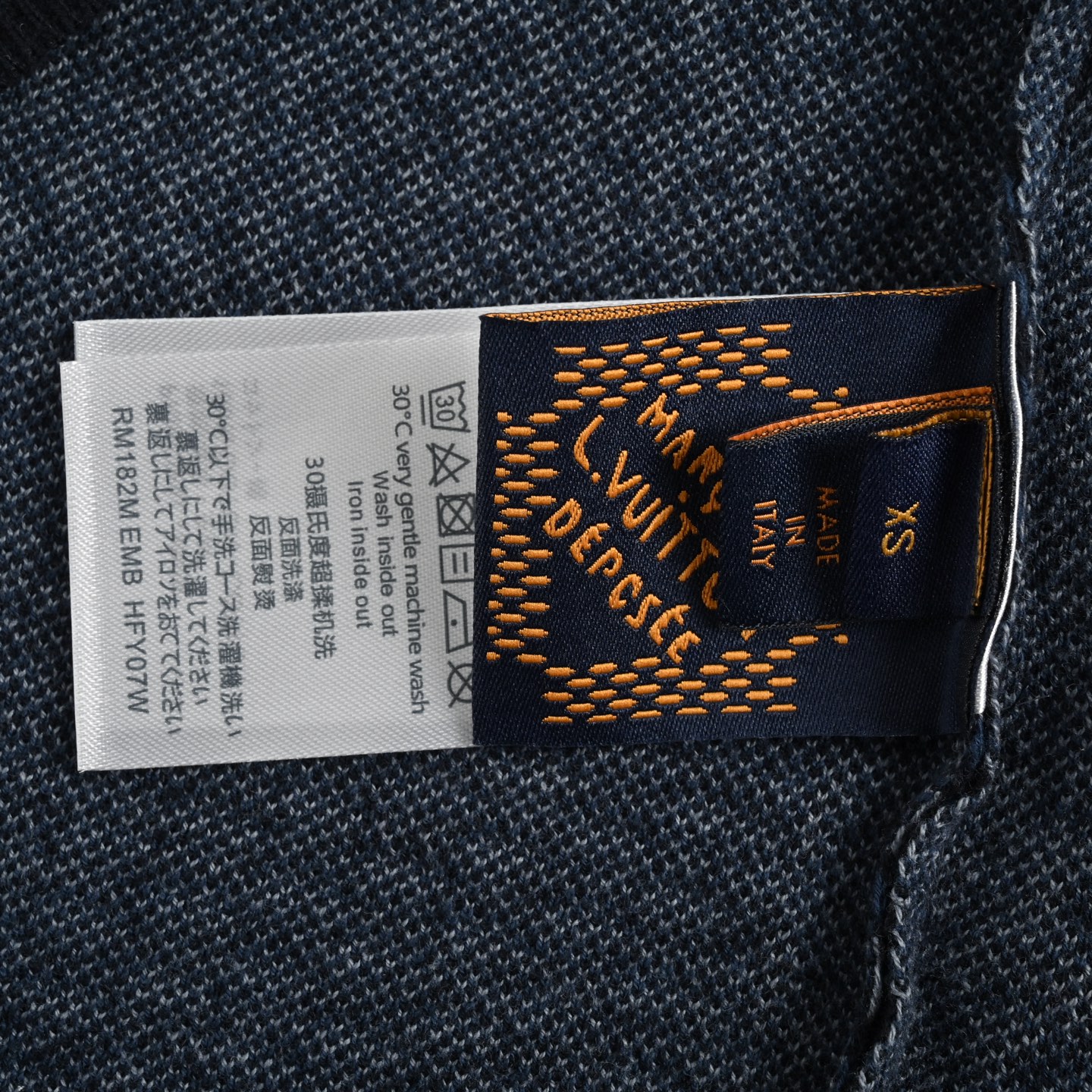 Louis Vuitton Pharrell diamond logo checkerboard knitted short sleeves
