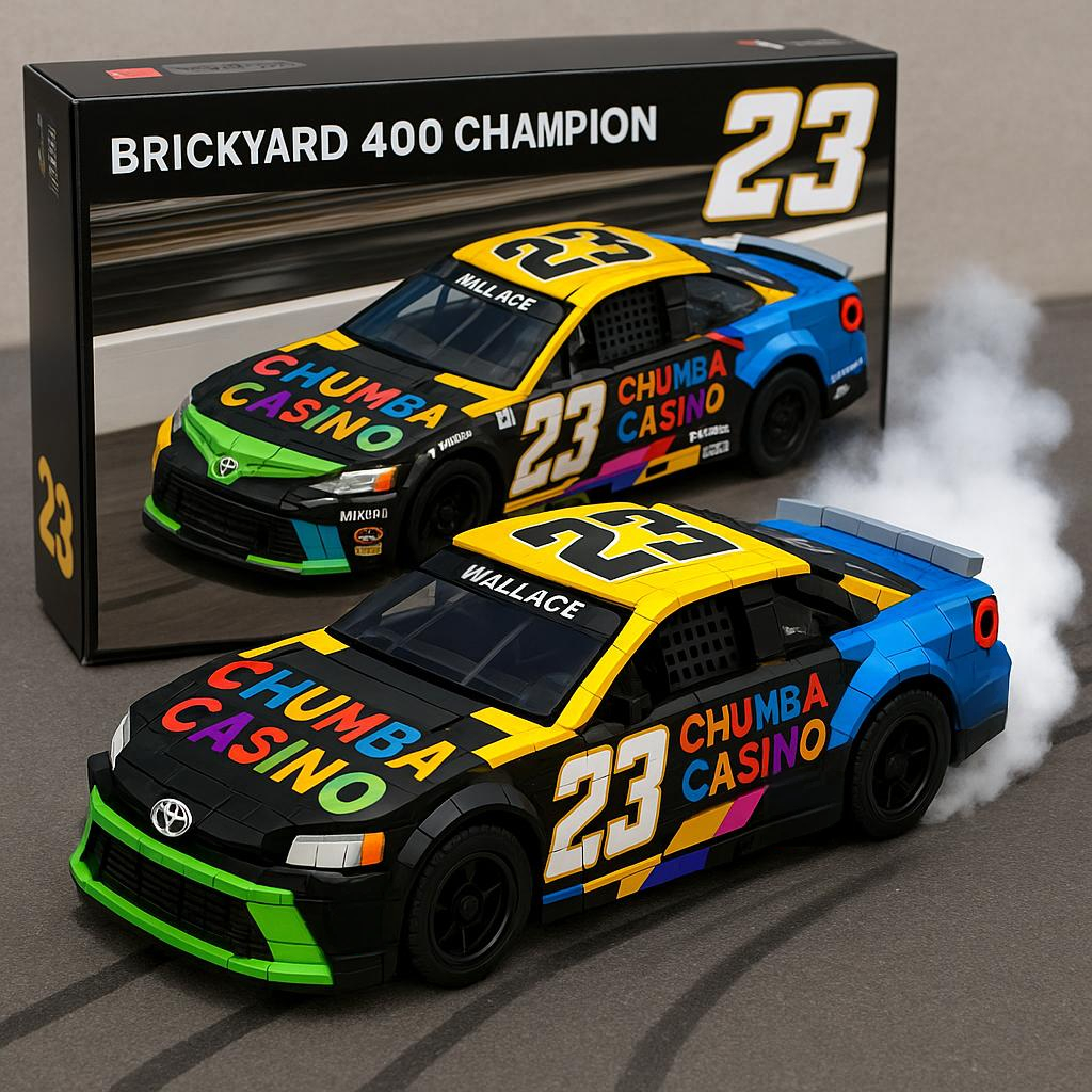 Bubba Wallace #23 Brickyard 400 Victory Edition – Brick Racer Collectible