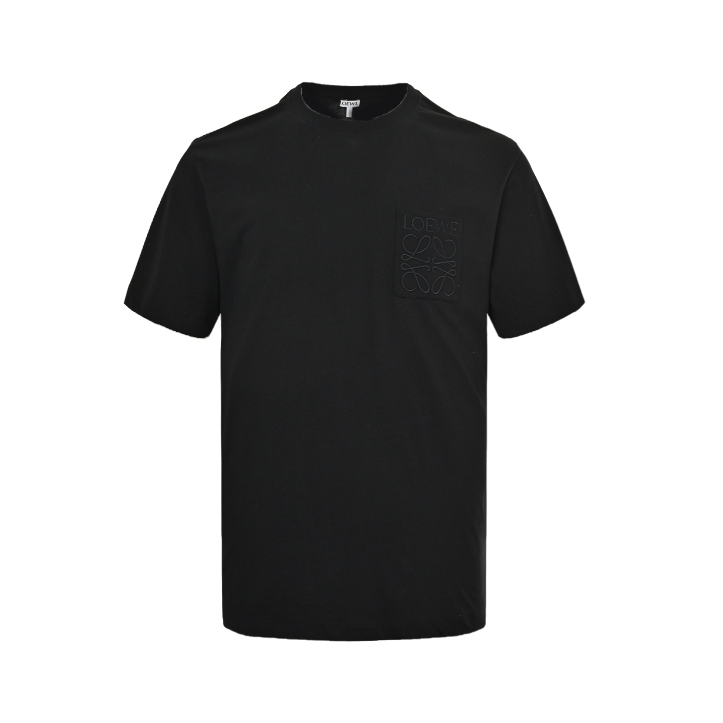 Loewe 25ss short sleeve with embroidered logo on pocket