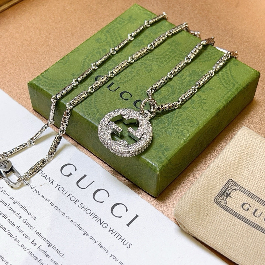 Gucci Anger Forest Series GG Diamond Necklace
