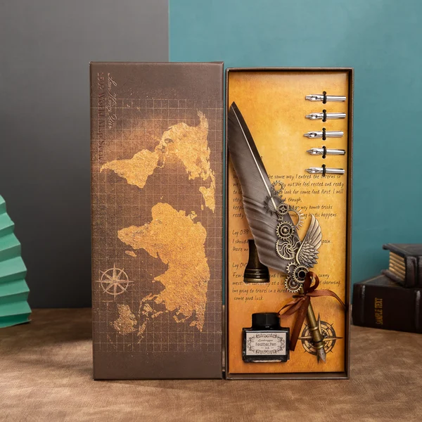 🔥1998 Limited Vintage Steampunk Quill Pen