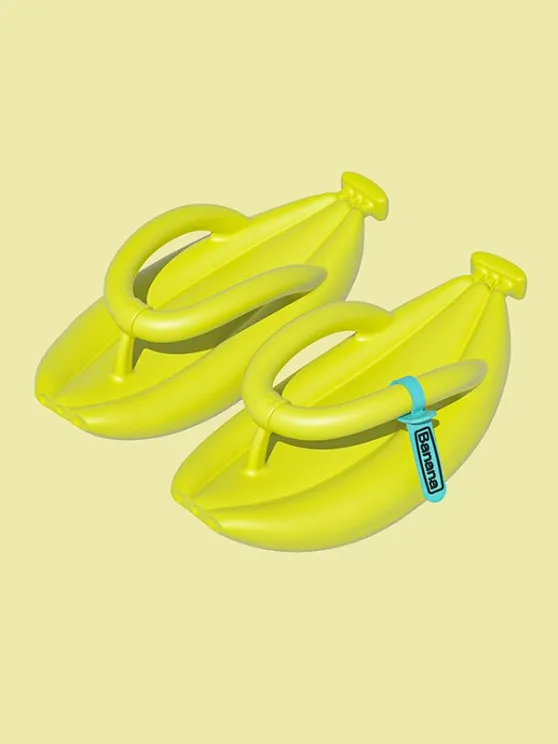 BANANA SHAPE ANTISKID FLIP-FLOPS