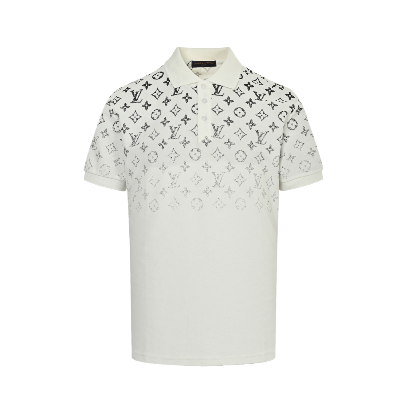 Louis Vuitton 25ss old flower gradient Polo short sleeve