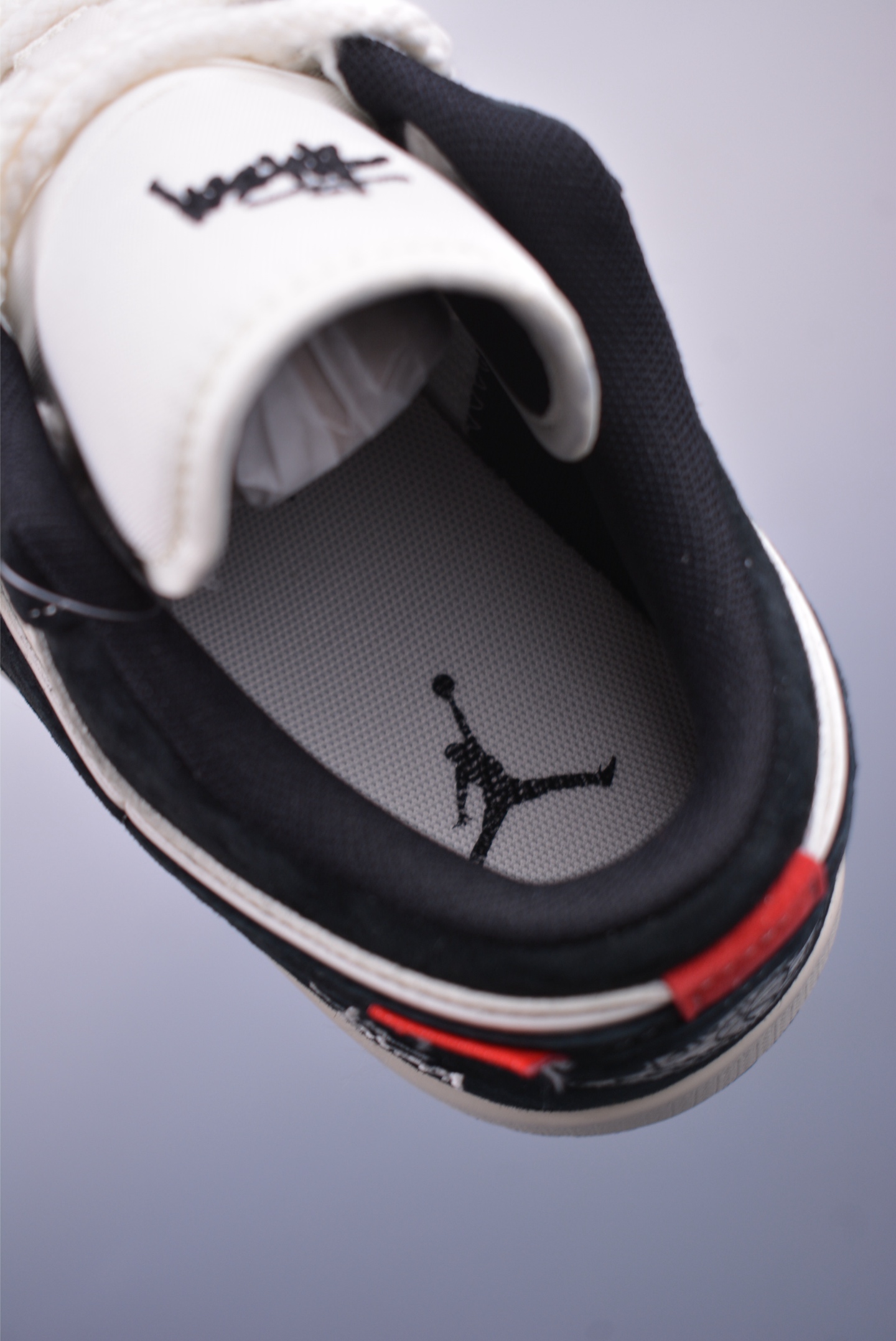 Stussy x Nike Air Jordan 1 Low OGAJ1 Basketball Shoes Black and White YX5066-302