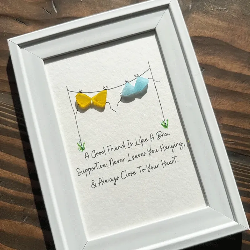 Good Friends Sea Glass Art