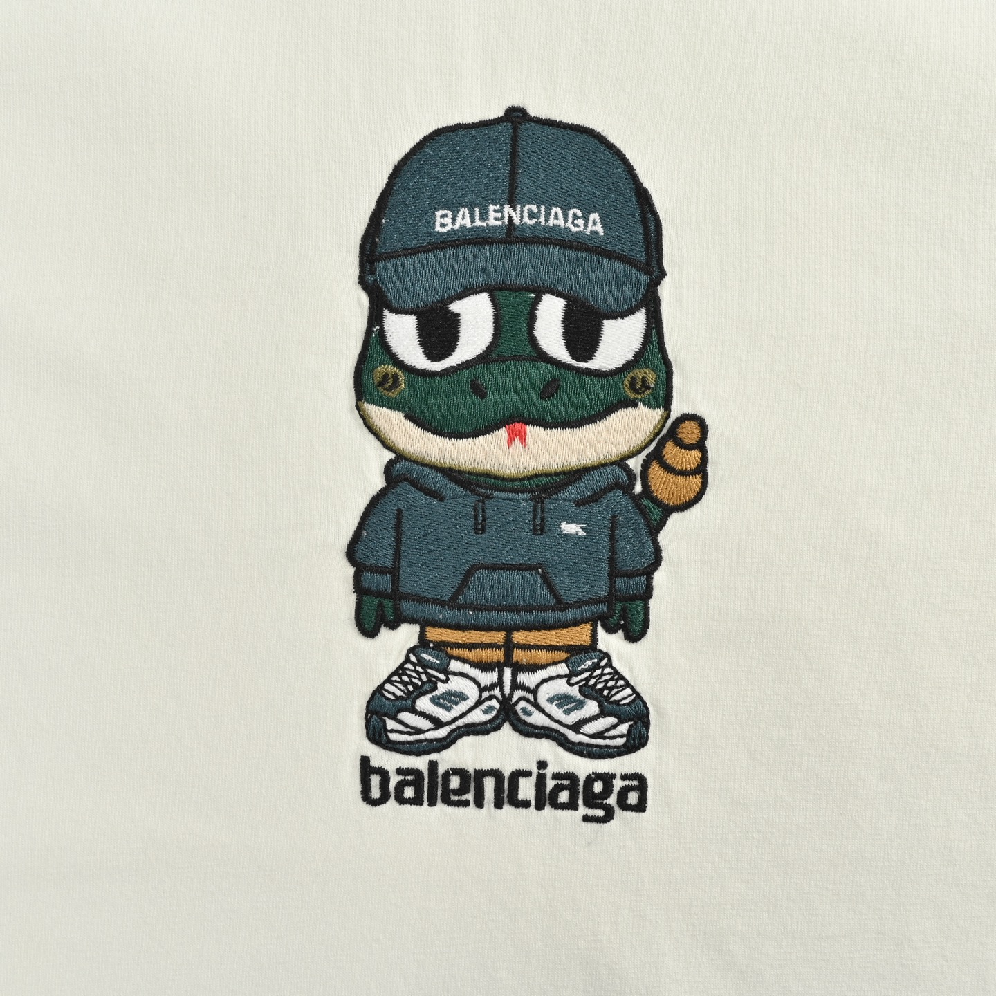 Balenciaga 25ss Year of the Snake Custom Embroidered Short Sleeve