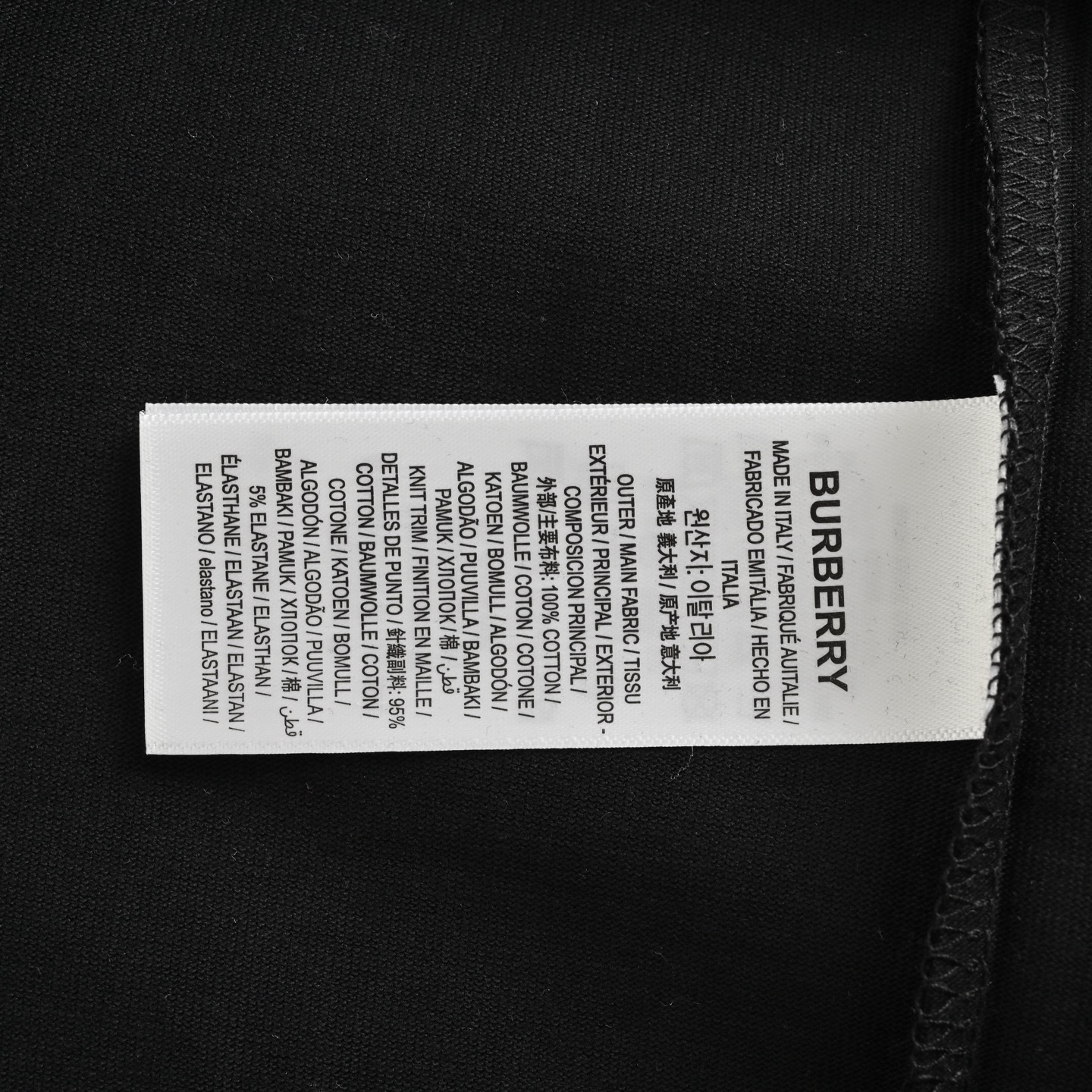 Burberry 25ss back hollow patch embroidered war horse short sleeve