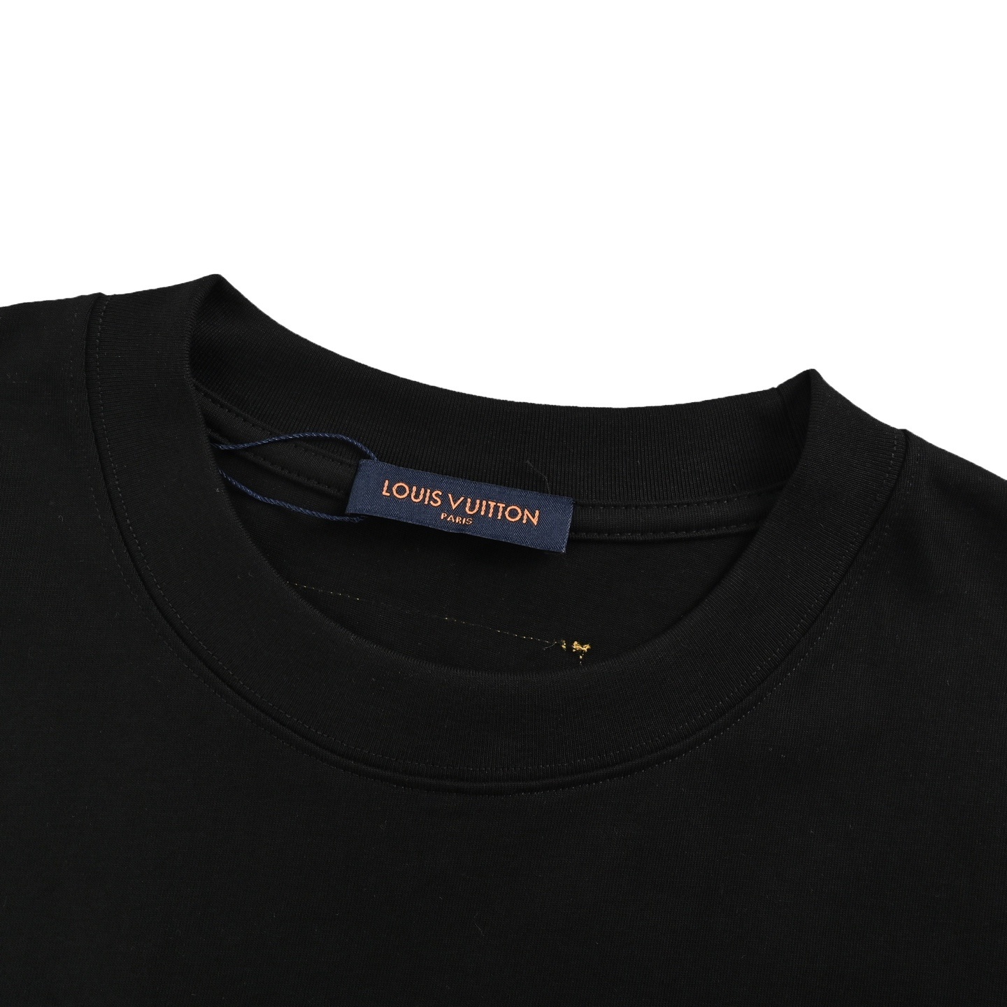 Louis Vuitton 25ss 3D embroidered core-spun logo short-sleeved shirt