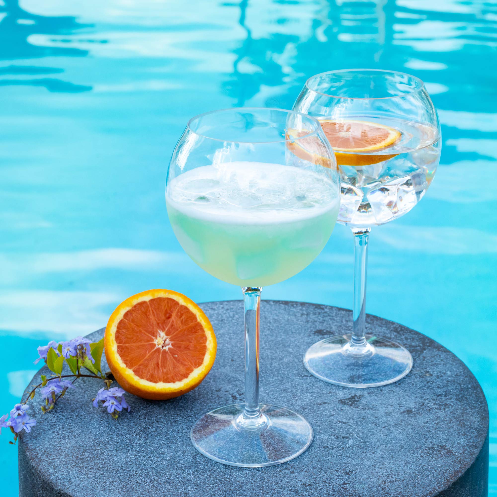 Floating Wine Glasses for Pool (18 Oz | Set of 2)