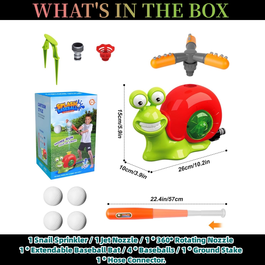 👍Last Day Promotion 60% OFF💥Snail Sprinkles Baseball Toy