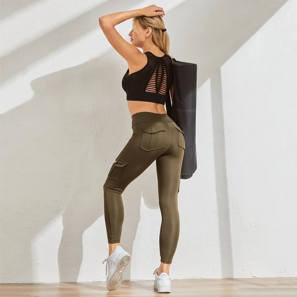 Women's Pocket Sexy Stretch Leggings Fitness Track-BUY 2 FREE SHIPPING