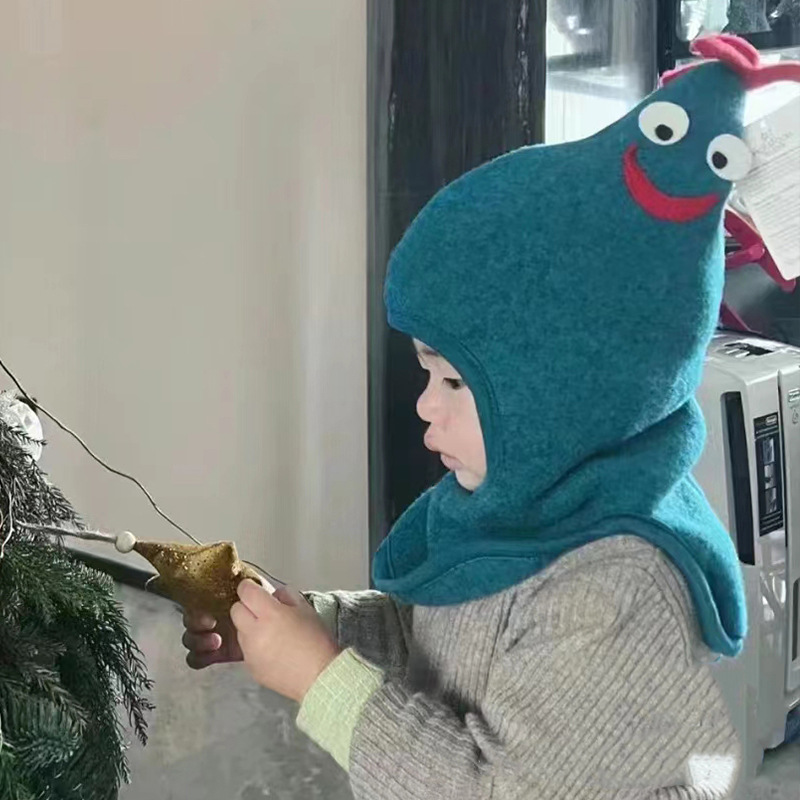 Baby & Children's hats,organic wool fleece balaclava